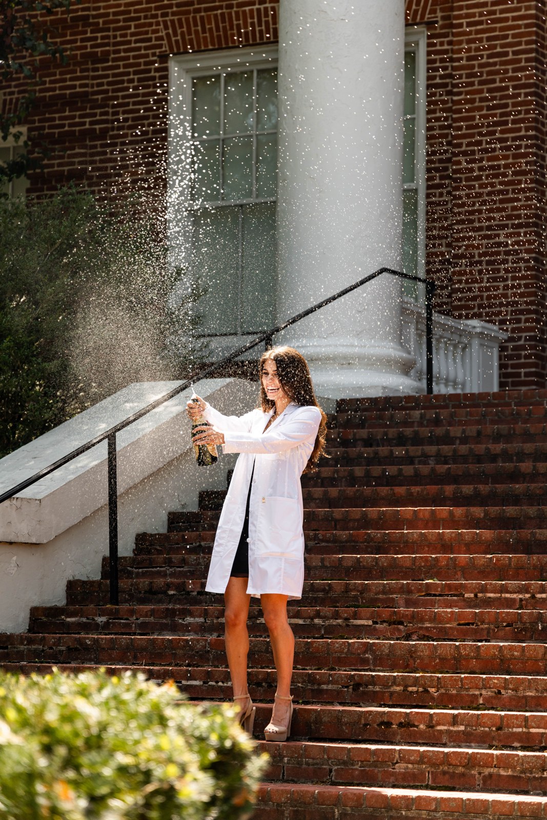 Laura Wisniewski celebrating PA school graduation, August 19, 2023